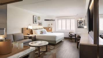 Premium bedding, pillow-top beds, in-room safe, desk