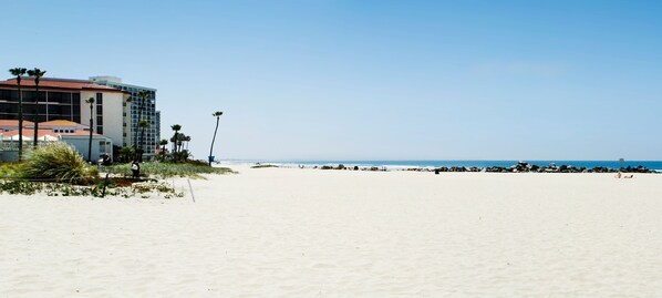 Vlak bij het strand