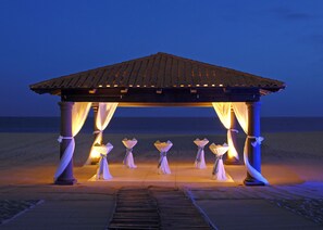 Outdoor banquet area