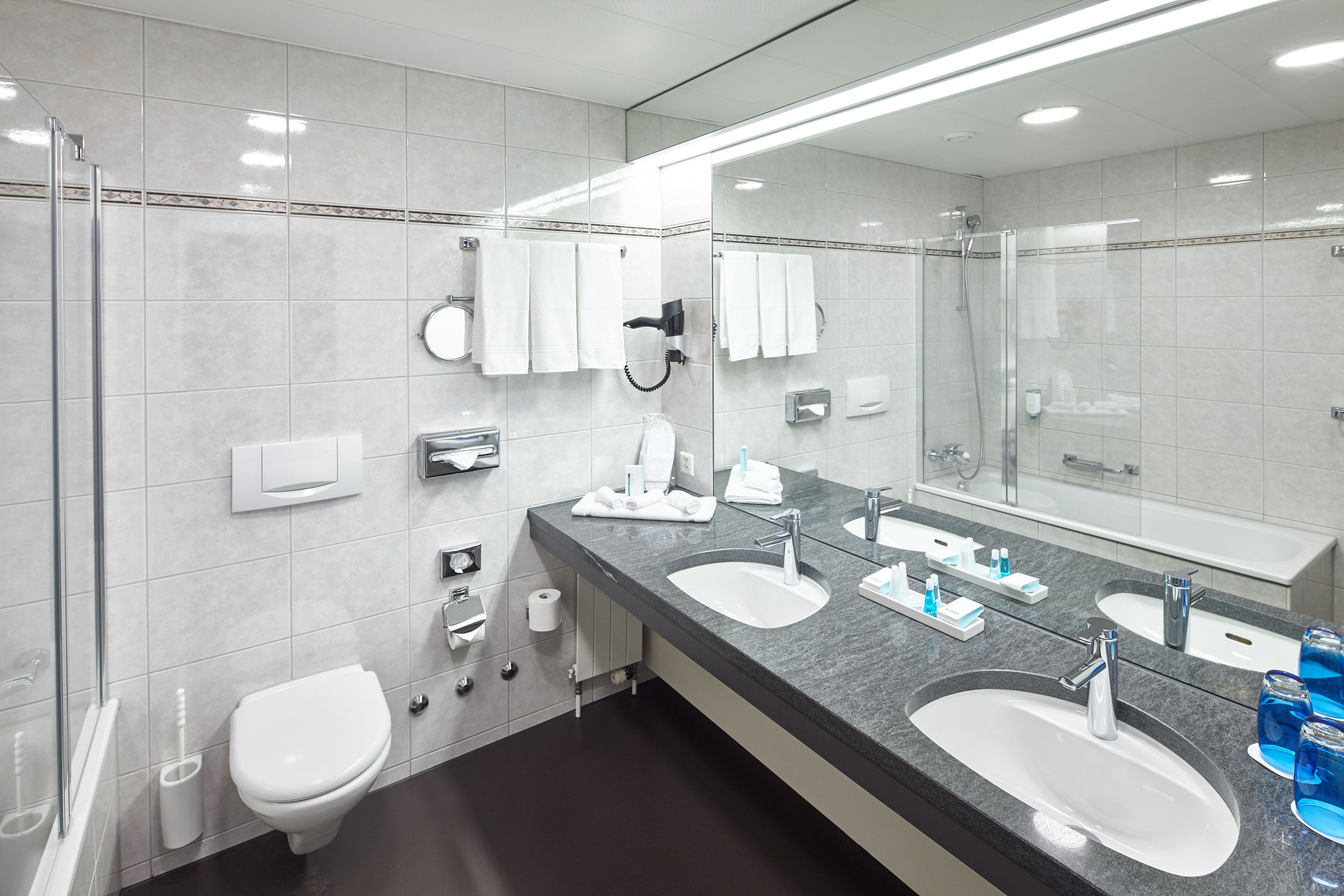 family room (superior) | bathroom | eco-friendly toiletries, hair dryer, slippers, heated floors