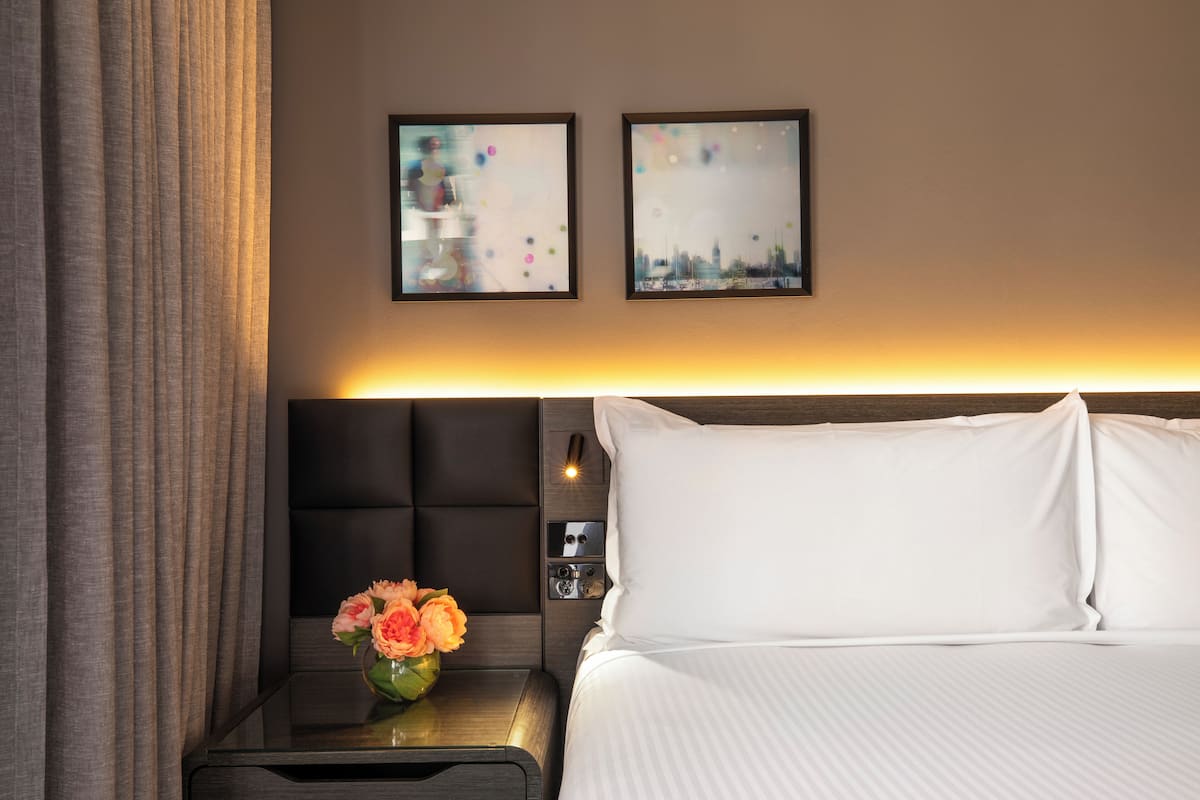 1 quarto, roupas de cama premium, cofres nos quartos, escrivaninha