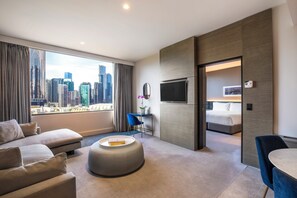 Suite, 1 Bedroom, River View | 1 bedroom, premium bedding, in-room safe, desk