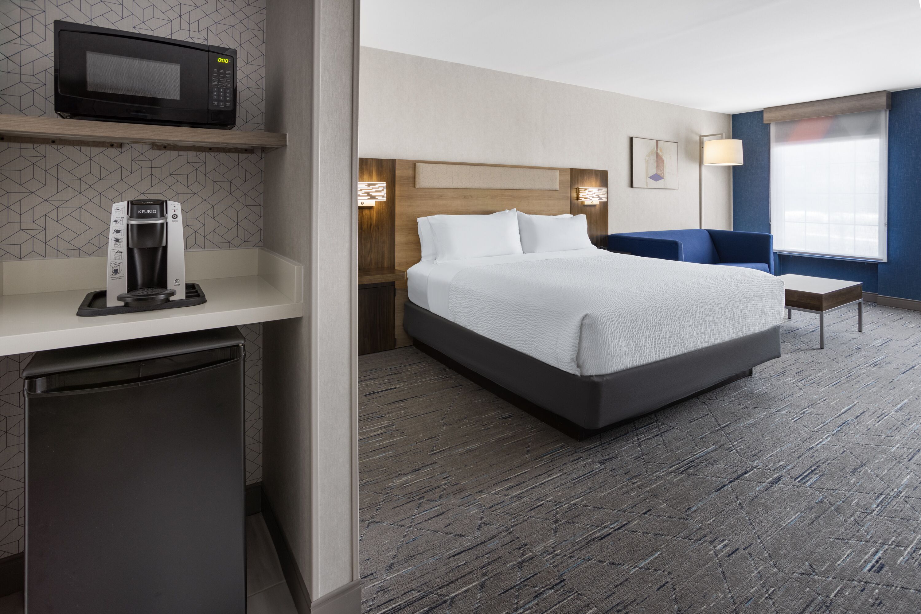 In-room safe, desk, blackout curtains, iron/ironing board