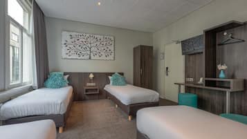 Quadruple Room | In-room safe, individually decorated, individually furnished, desk