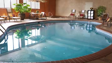 Indoor pool, pool loungers