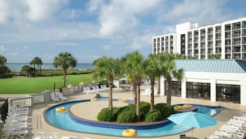 2 indoor pools, seasonal outdoor pool, free cabanas, pool umbrellas