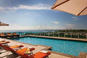 Outdoor pool, open 8:30 AM to 7:00 PM, free cabanas, pool umbrellas - Arya Hotel & Suites Coconut Grove, WorldHotels, Distinctive (Miami)