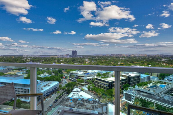 Standard Room, 1 King Bed, Balcony, City View | View from room