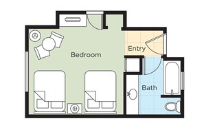 Hypo-allergenic bedding, iron/ironing board, free WiFi, bed sheets - Starr Pass Golf Suites (Tucson)