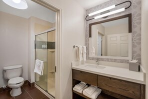 Free toiletries, hair dryer, towels