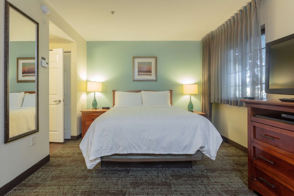 Cadar kapas Mesir, peralatan tempat tidur premium, tilam berlapik, meja
