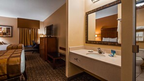 Standard Room, 2 Queen Beds, Non Smoking, Refrigerator & Microwave