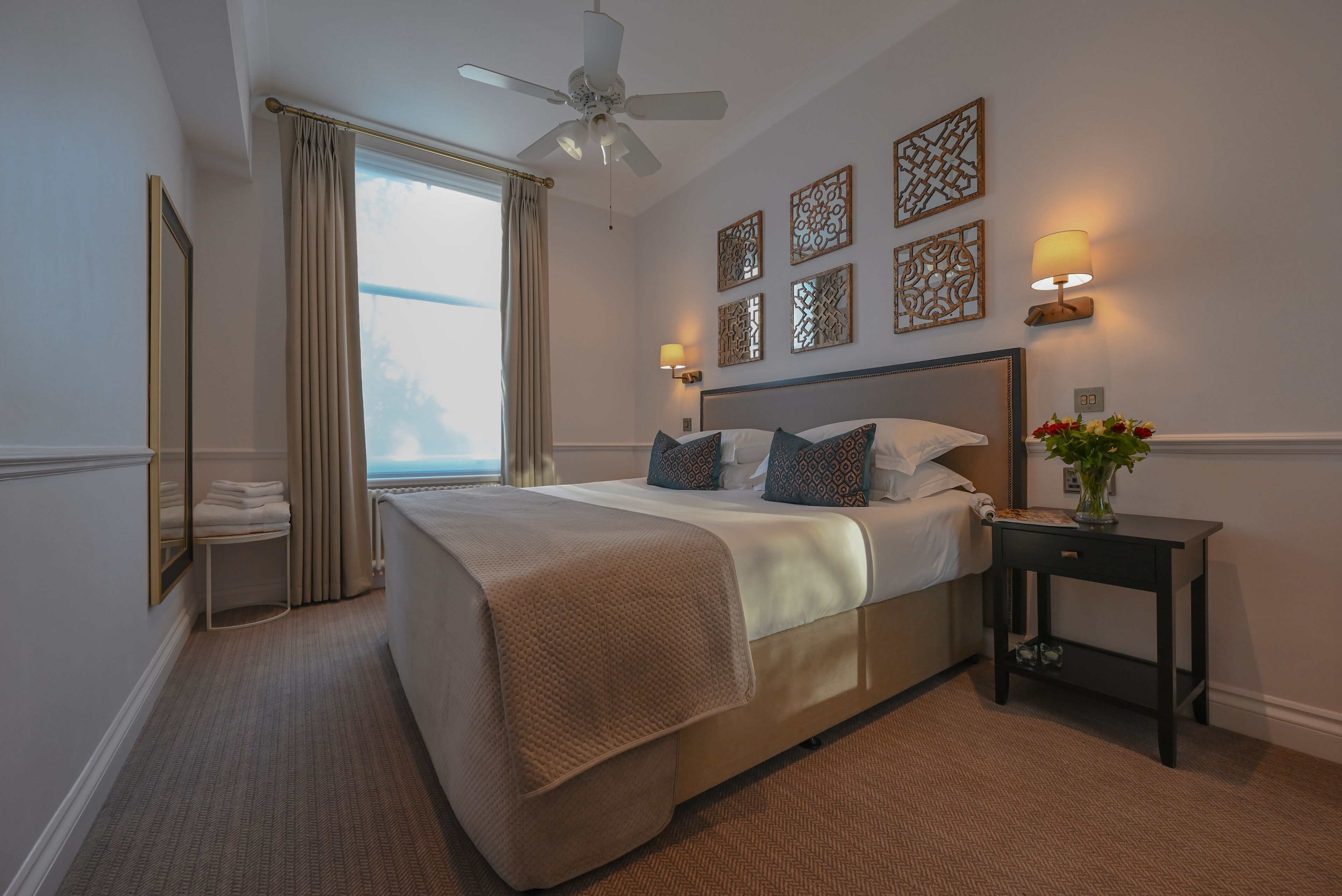 Premium bedding, down duvets, pillow-top beds, in-room safe