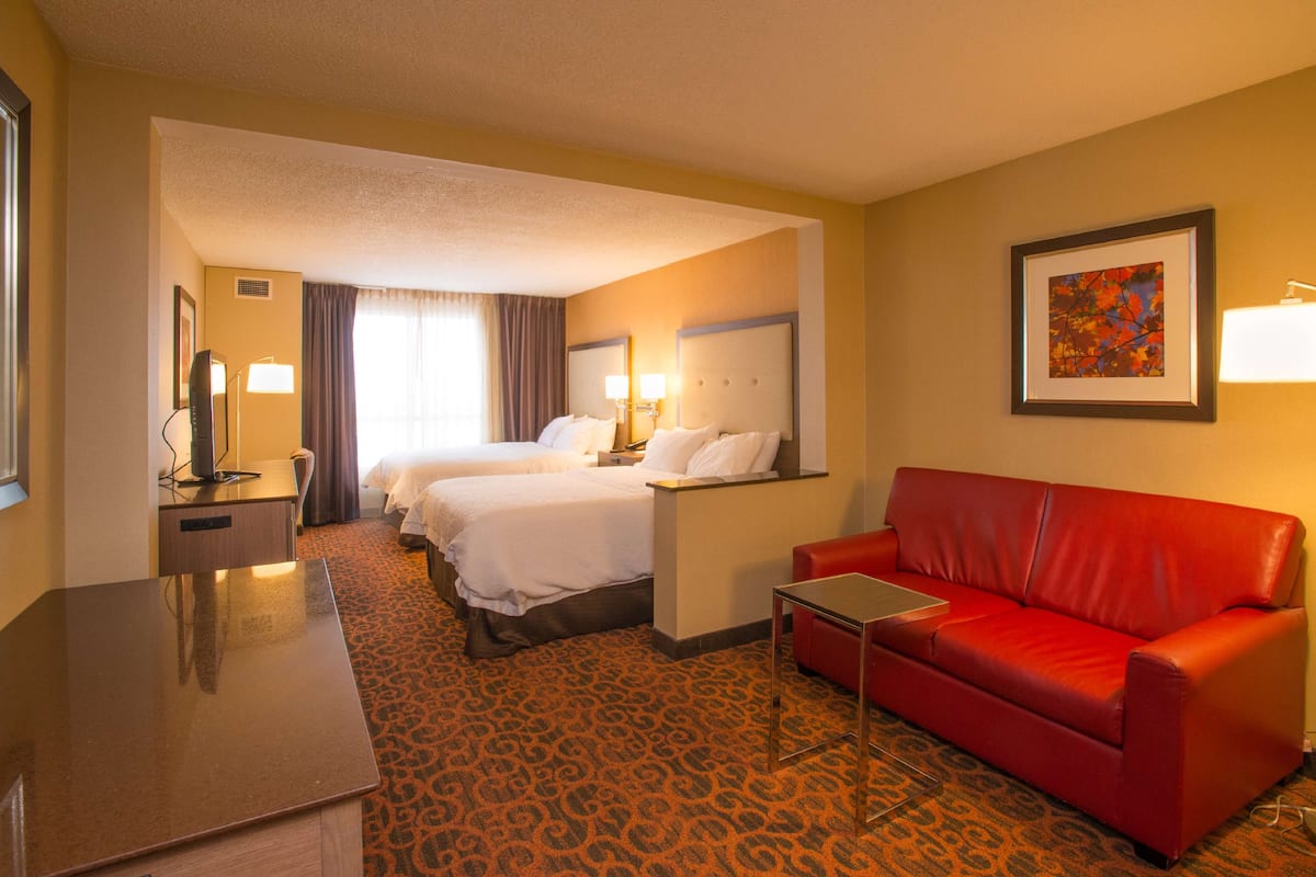 Room, 2 Queen Beds, Non Smoking, Refrigerator & Microwave
