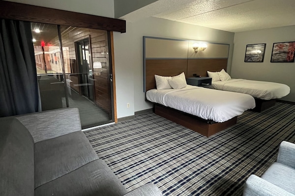 Superior Room, 2 Queen Beds, Non Smoking, Poolside | Desk, blackout drapes, iron/ironing board, cribs/infant beds