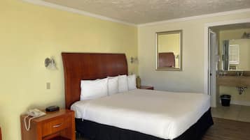 Hypo-allergenic bedding, memory-foam beds, desk, laptop workspace