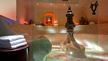 Mandi tangas / hammam, rawatan badan, aromaterapi, urutan tisu mendalam