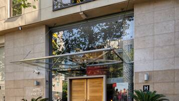 Façana frontal de l'allotjament