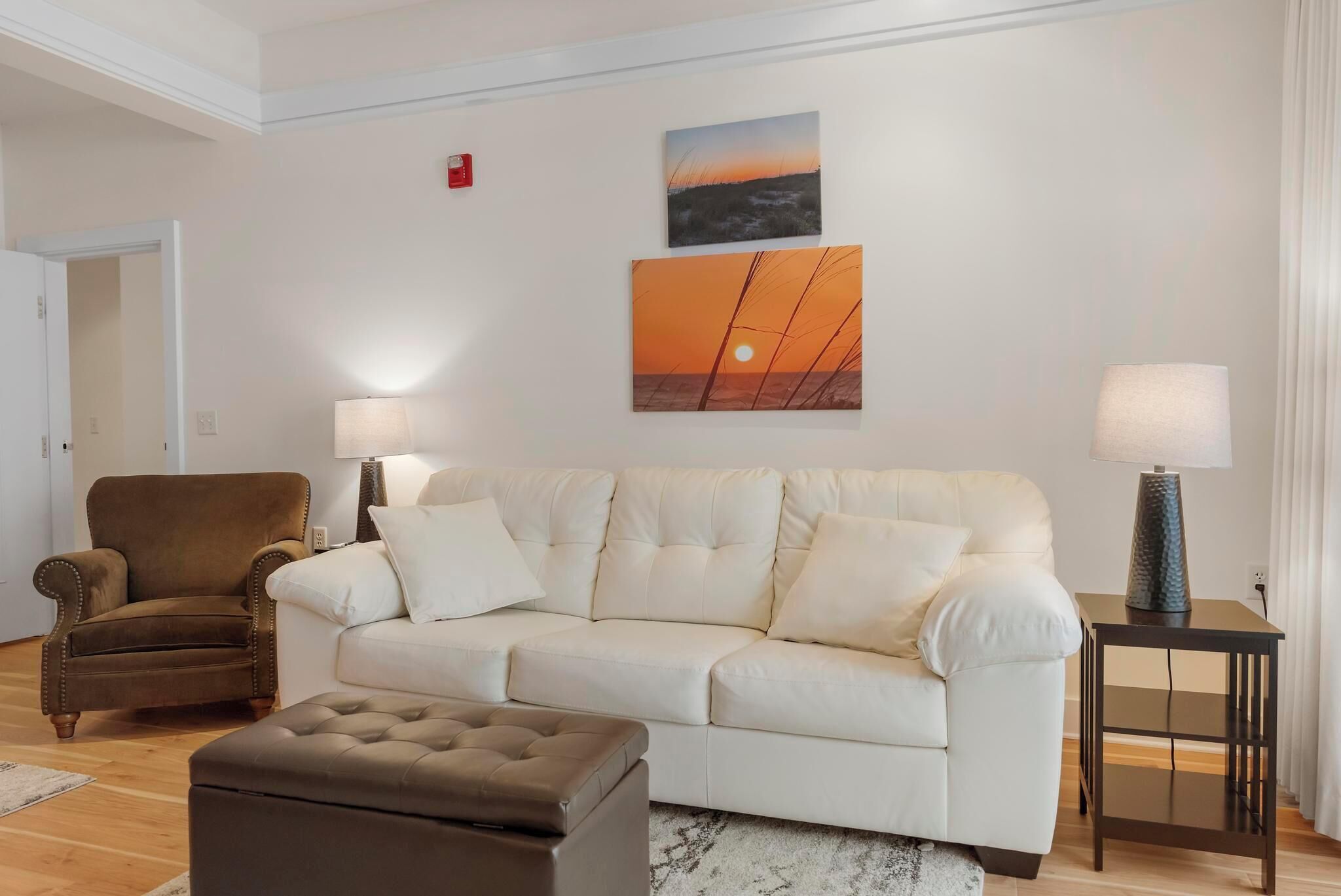 lodge suite village view | living area | flat-screen tv, fireplace