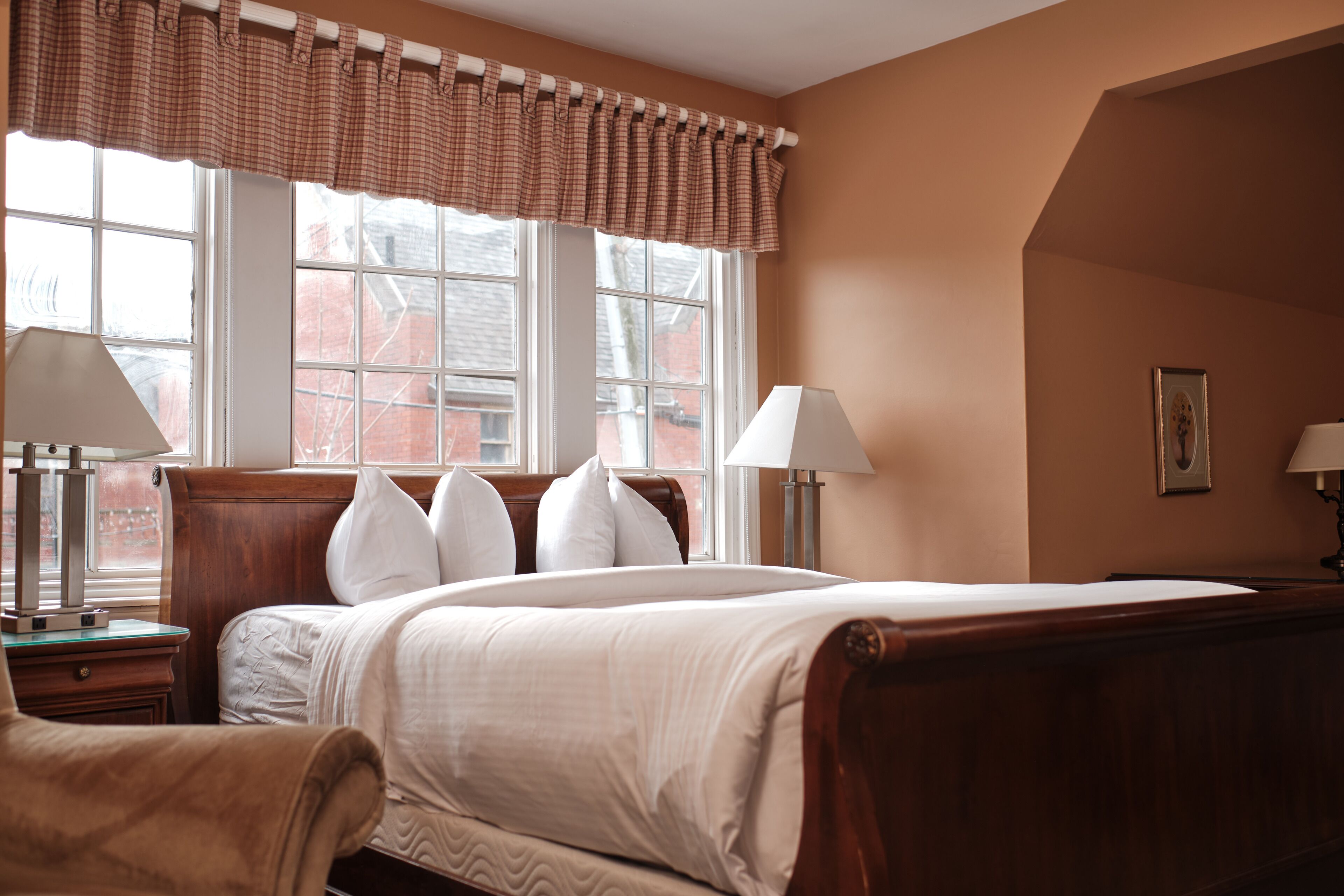 Premium bedding, individually decorated, individually furnished