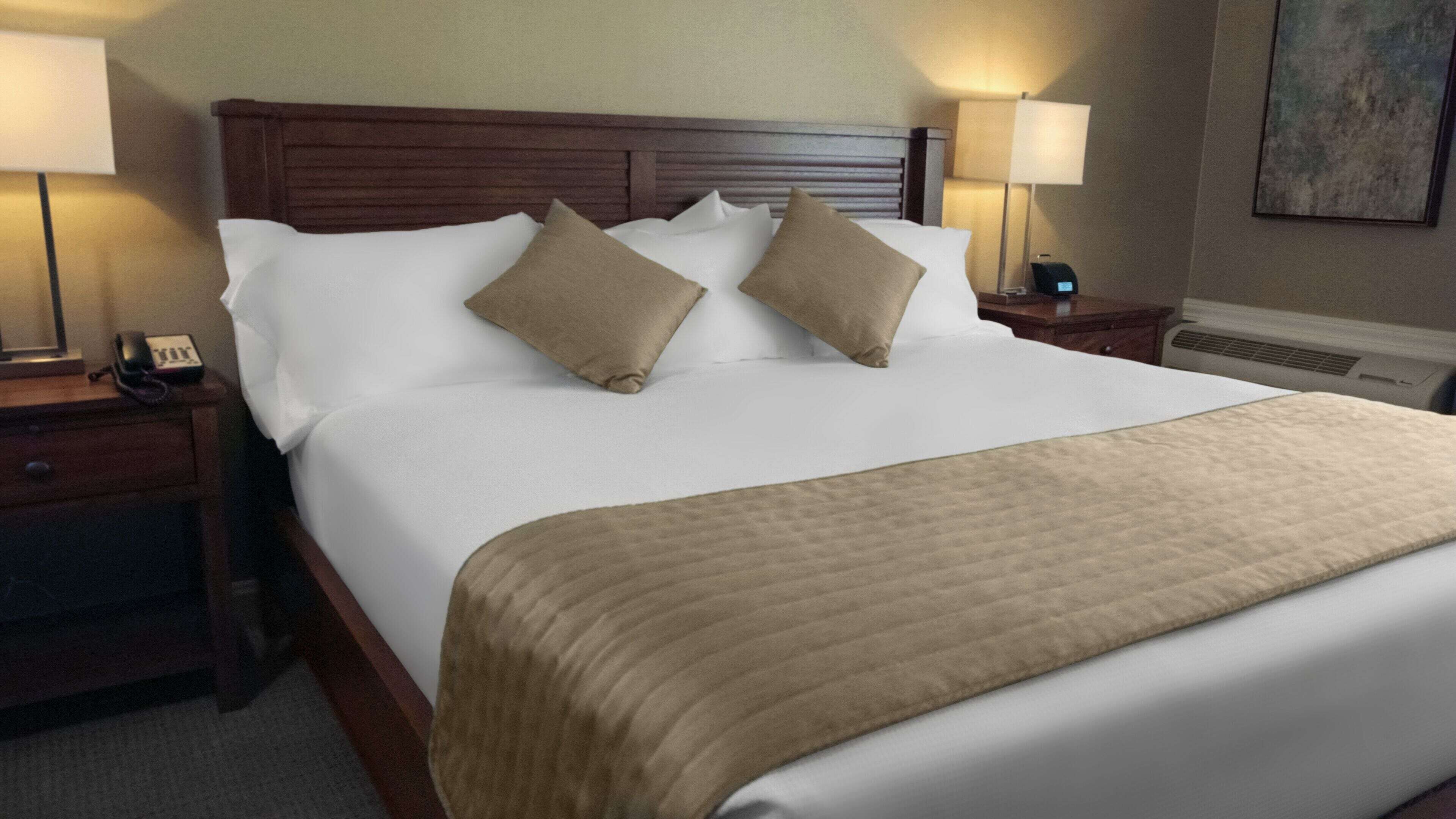 Select Comfort beds, in-room safe, individually decorated