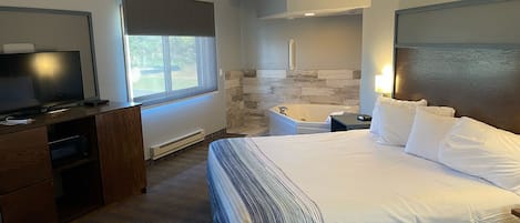 Habitación Deluxe, 1 cama King size, para no fumadores | Escritorio, cortinas blackout y insonorización