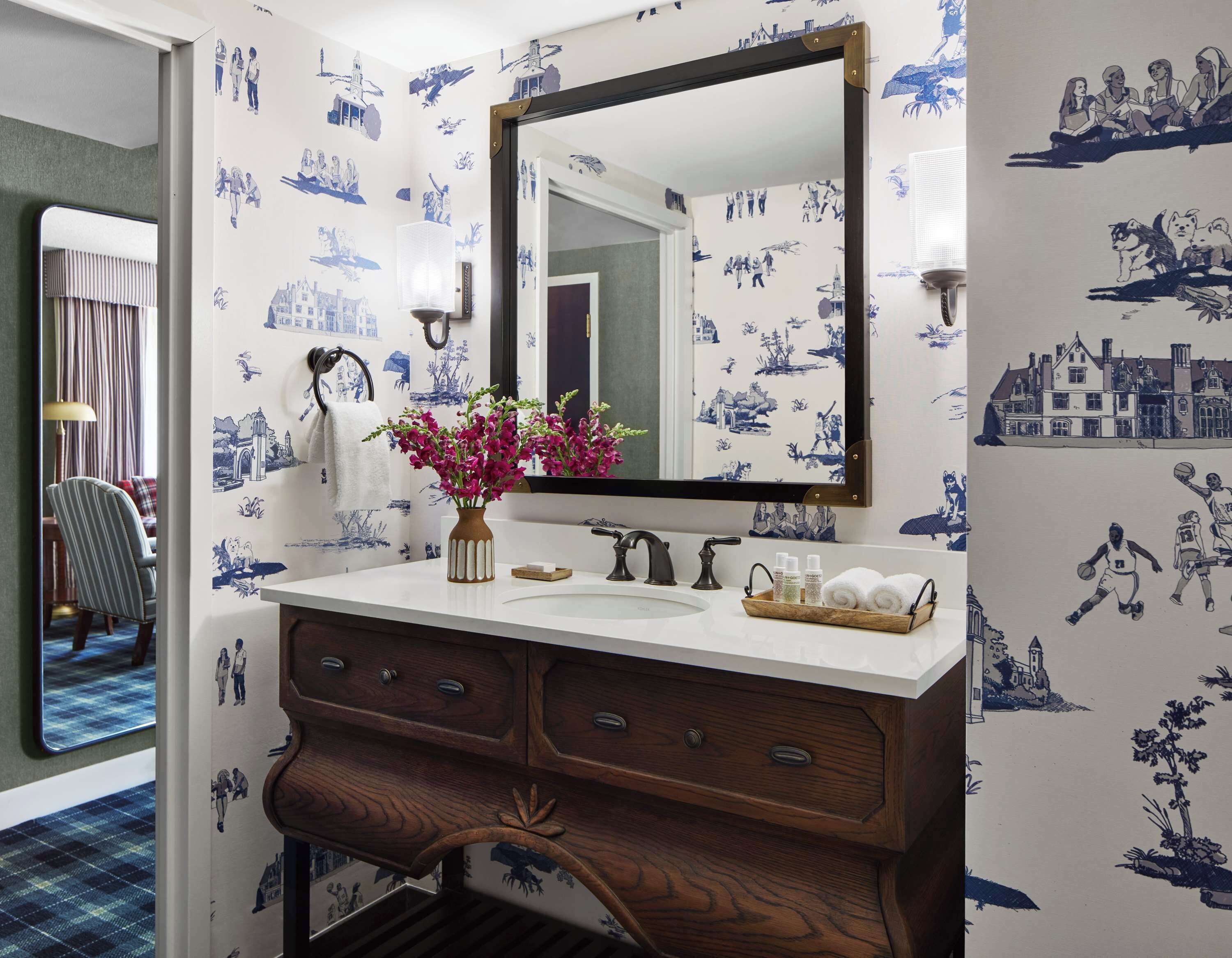 free toiletries, hair dryer, towels