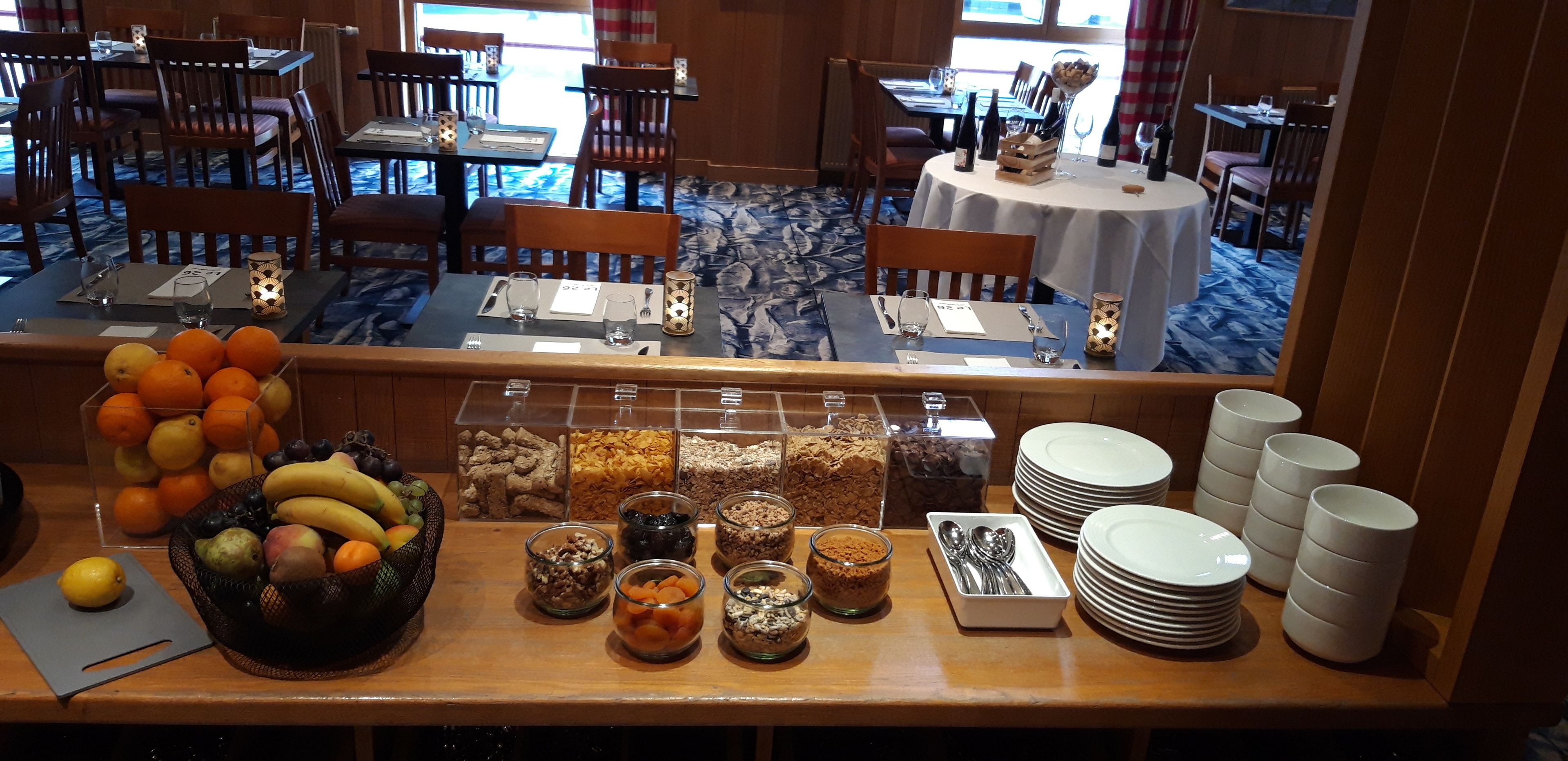 daily buffet breakfast (eur 19 per person)