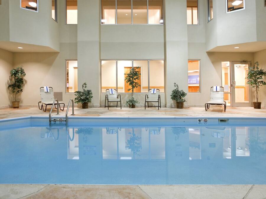 Indoor pool, open 9 AM to 10 PM, sun loungers