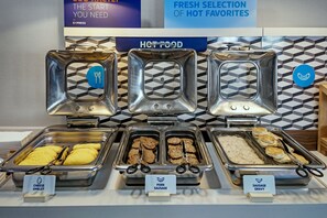 Free daily buffet breakfast 