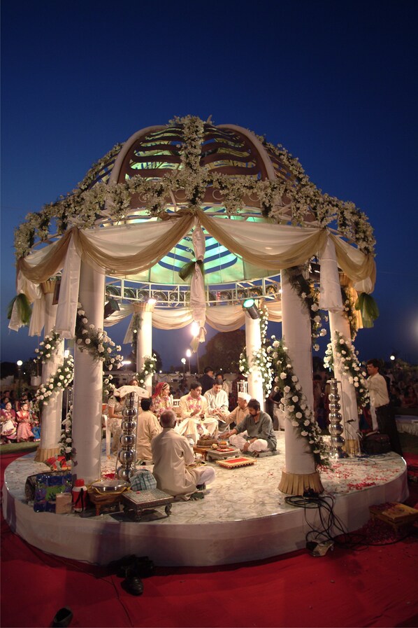 Área de bodas al aire libre