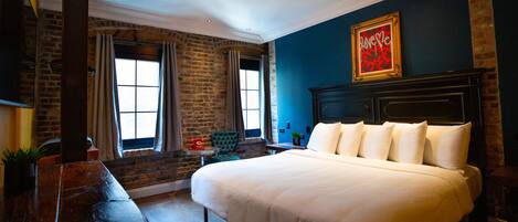 Rom – premium, 1 kingsize-seng | Sengetøy i egyptisk bomull, sengetøy av topp kvalitet og safe på rommet