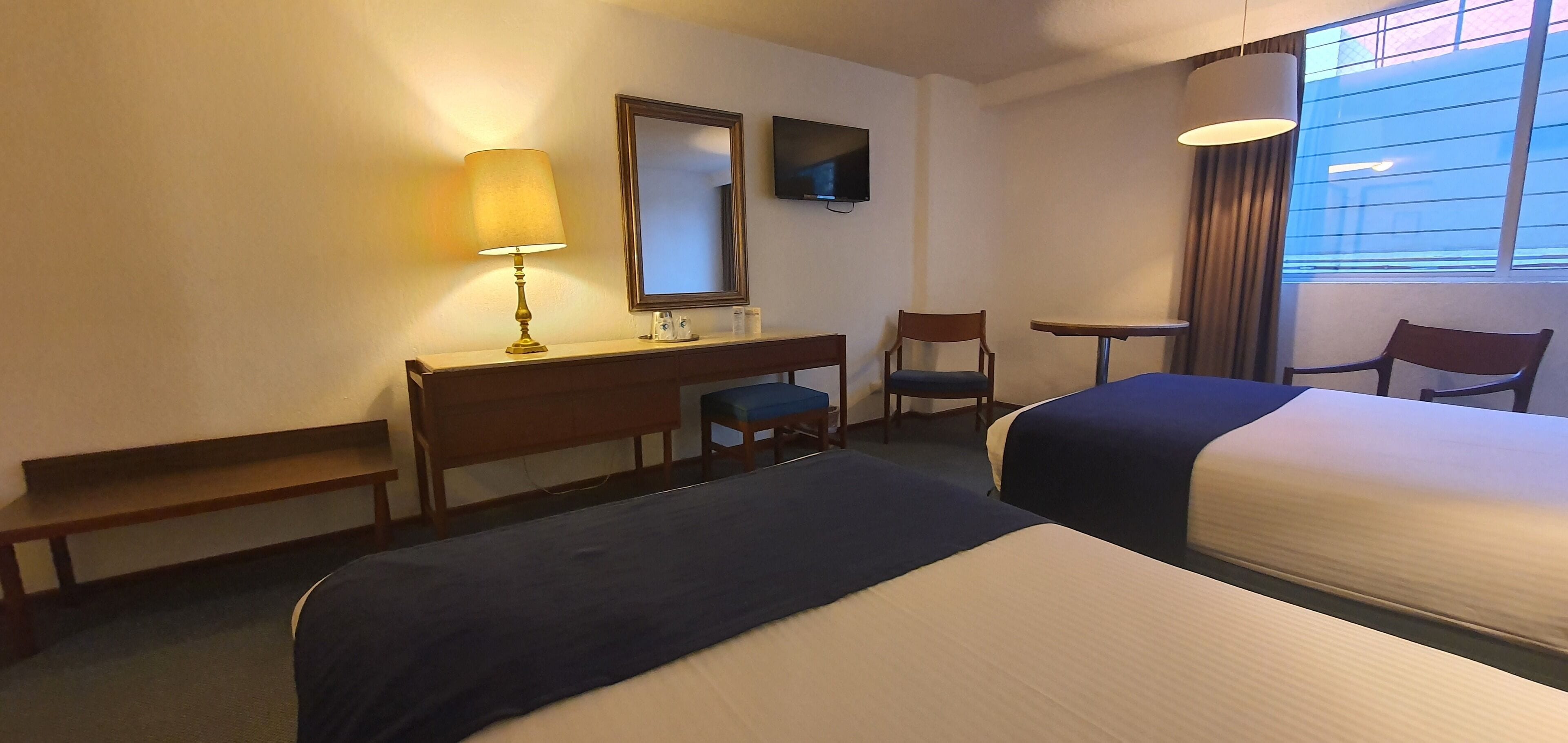 standard double room | 1 bedroom, in-room safe, desk, blackout curtains