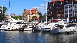 Enjoy waterfront views and easy access to boating activities from our nearby marina.