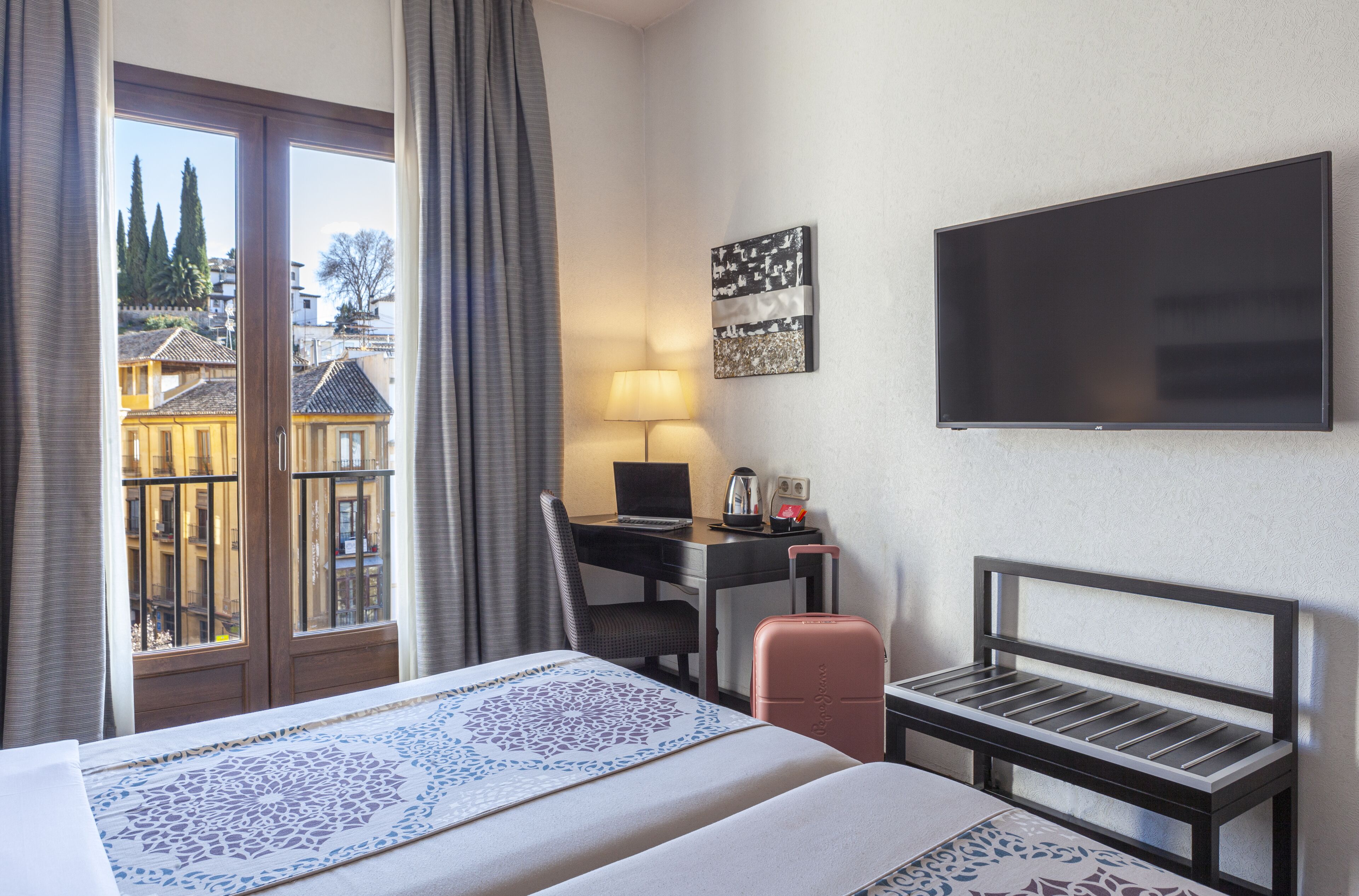 superior double or twin room | balcony view