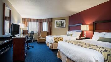 Room, 2 Queen Beds, Non Smoking | Desk, iron/ironing board, free cribs/infant beds, rollaway beds