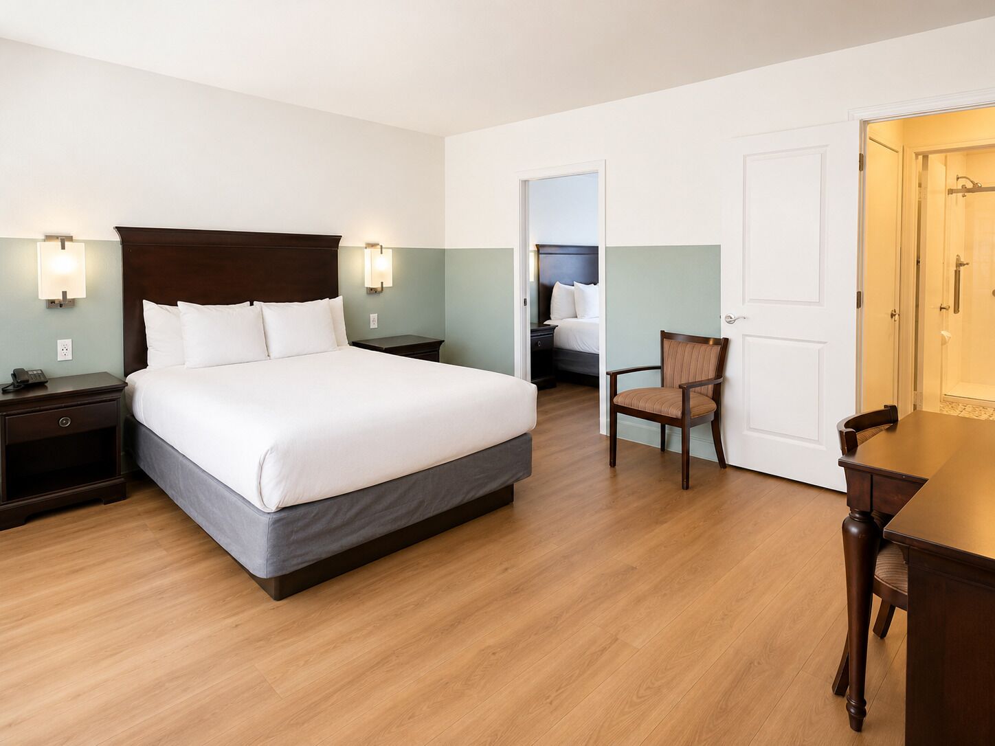 One Bedroom Suite, 2 Queen Beds, Balcony | Desk, iron/ironing board, free WiFi, bed sheets