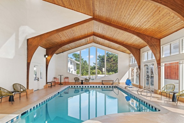 Indoor pool, a heated pool