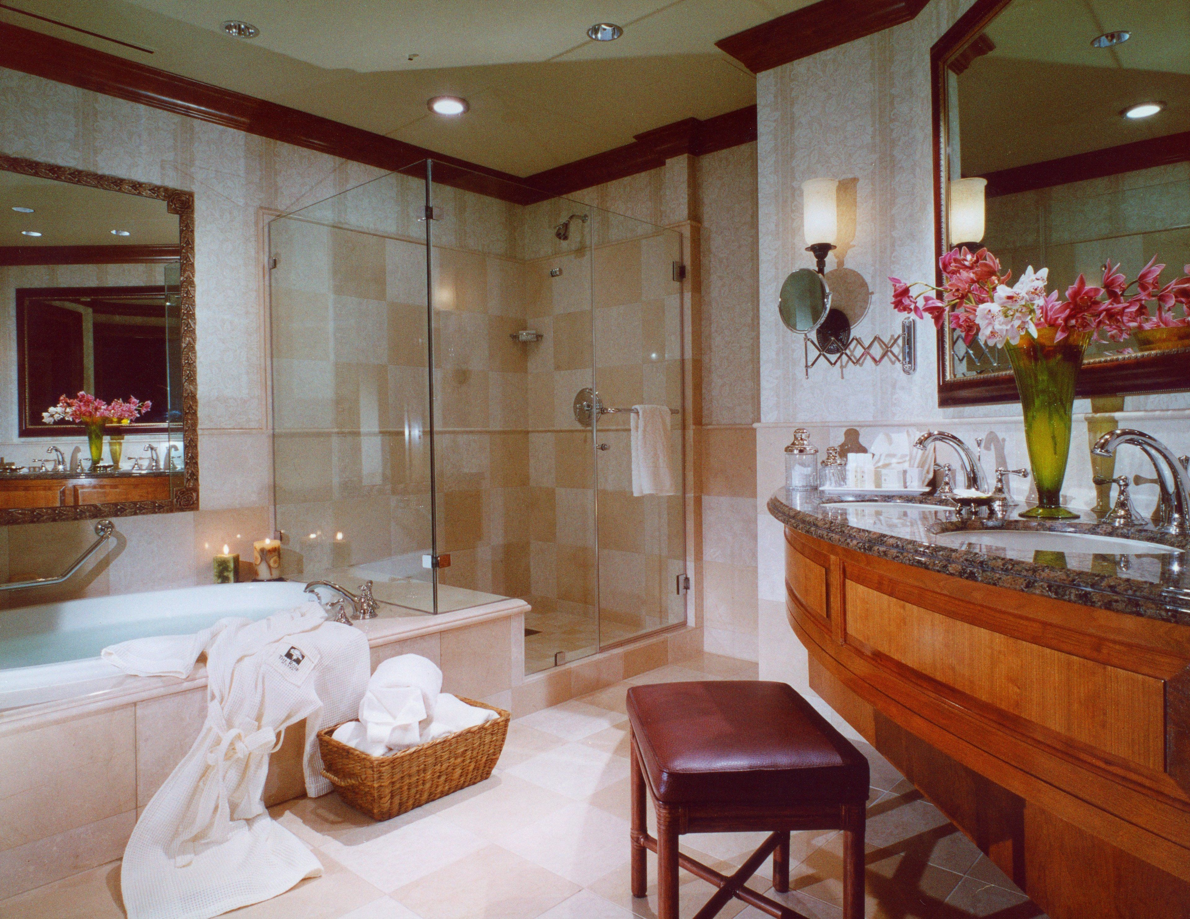 grand suite, 1 king bed | bathroom | separate bathtub and shower, jetted bath, designer toiletries