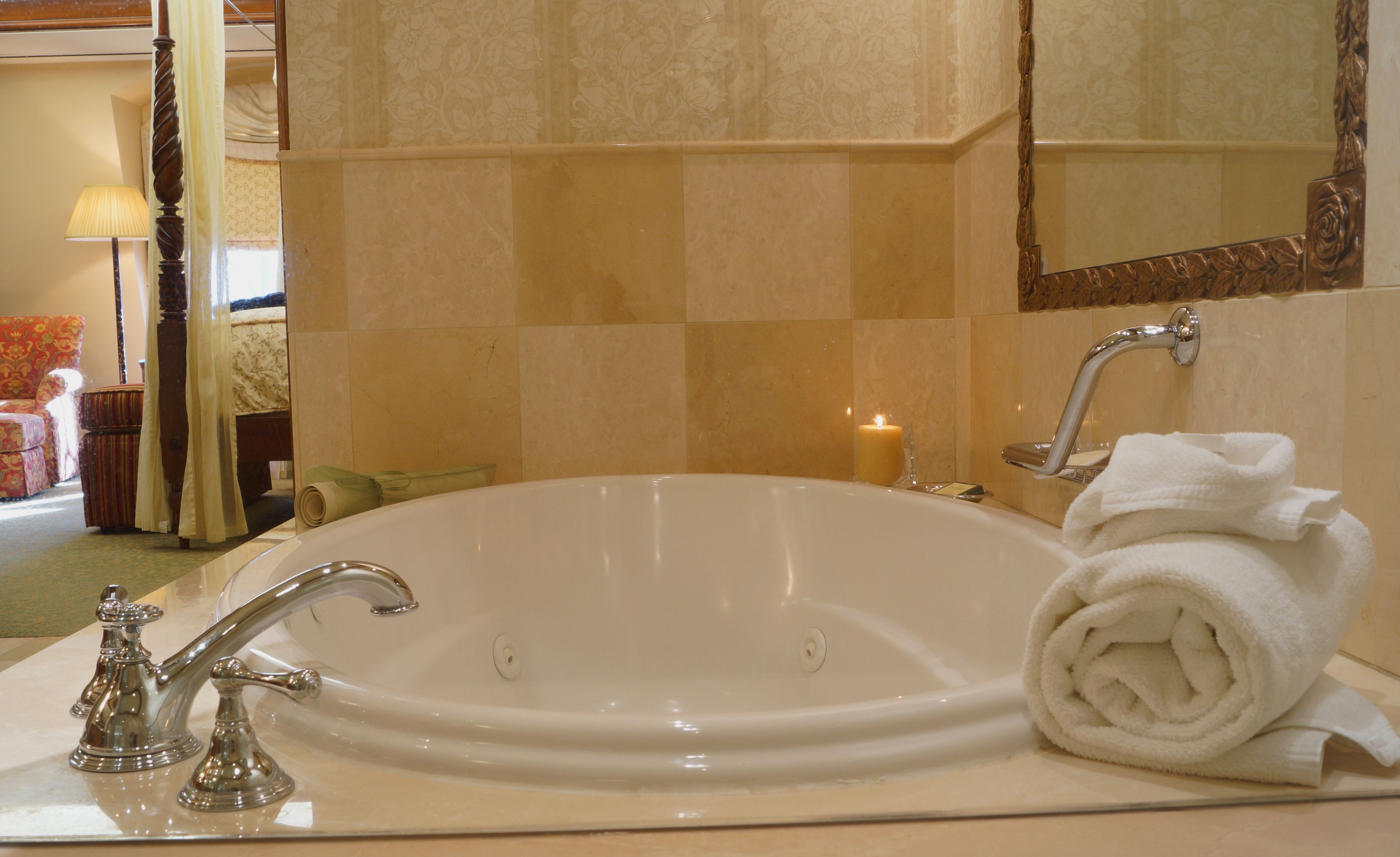grand suite, 1 king bed | bathroom | separate bathtub and shower, jetted bath, designer toiletries