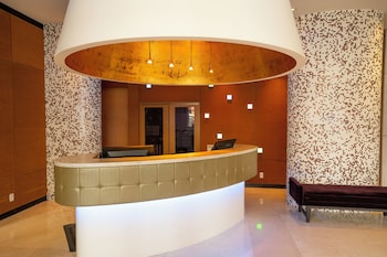 Reception area at OPUS Hotel Vancouver