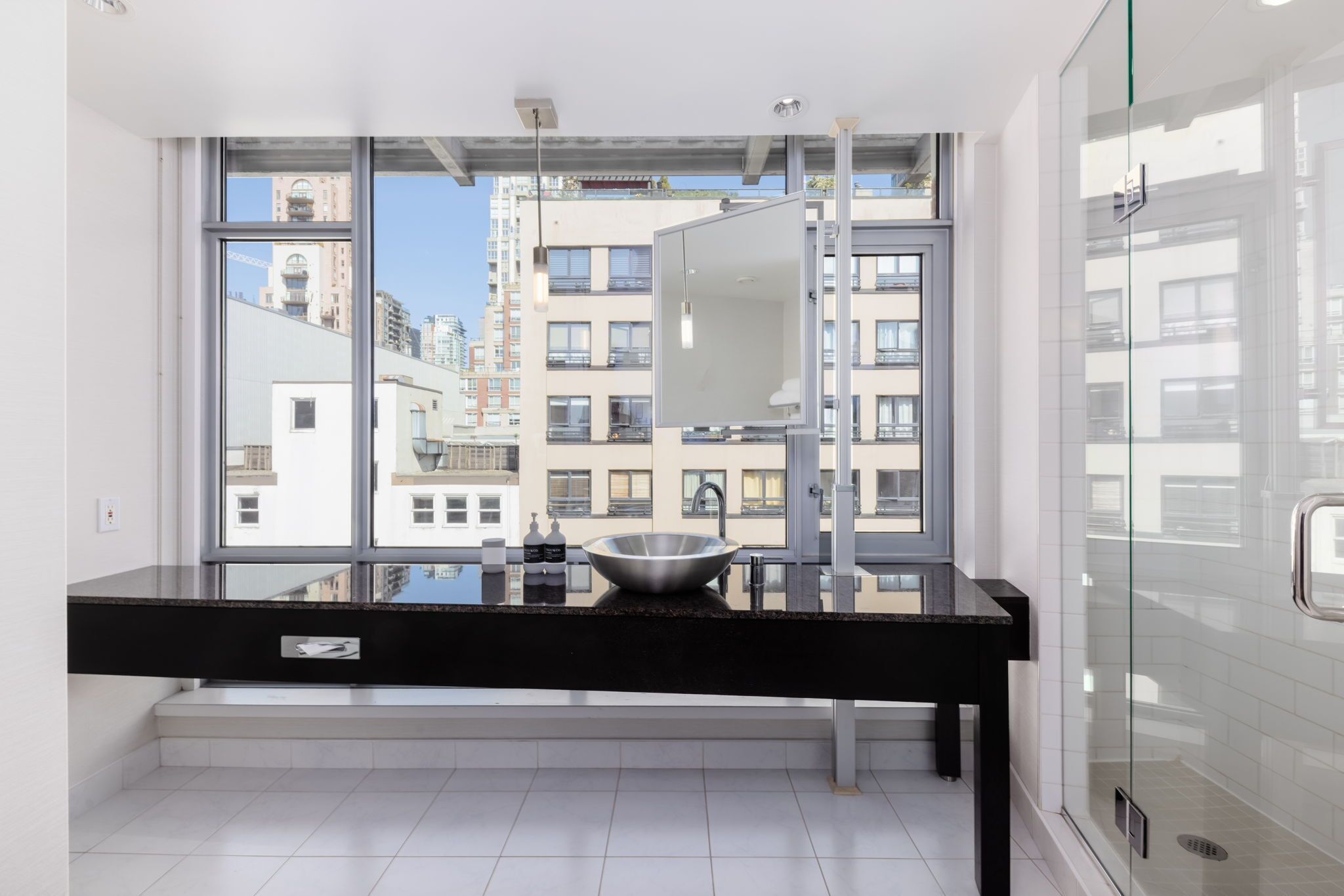 superior room, 1 king bed | bathroom | designer toiletries, hair dryer, bathrobes, slippers