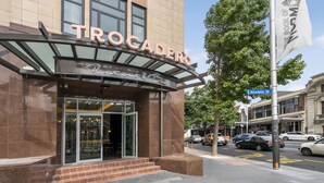 A building with a sign reading "TROCACERO." - Legacy Airedale Hotel Auckland (Auckland)