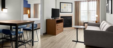 45-tommers tv med kabelkanaler