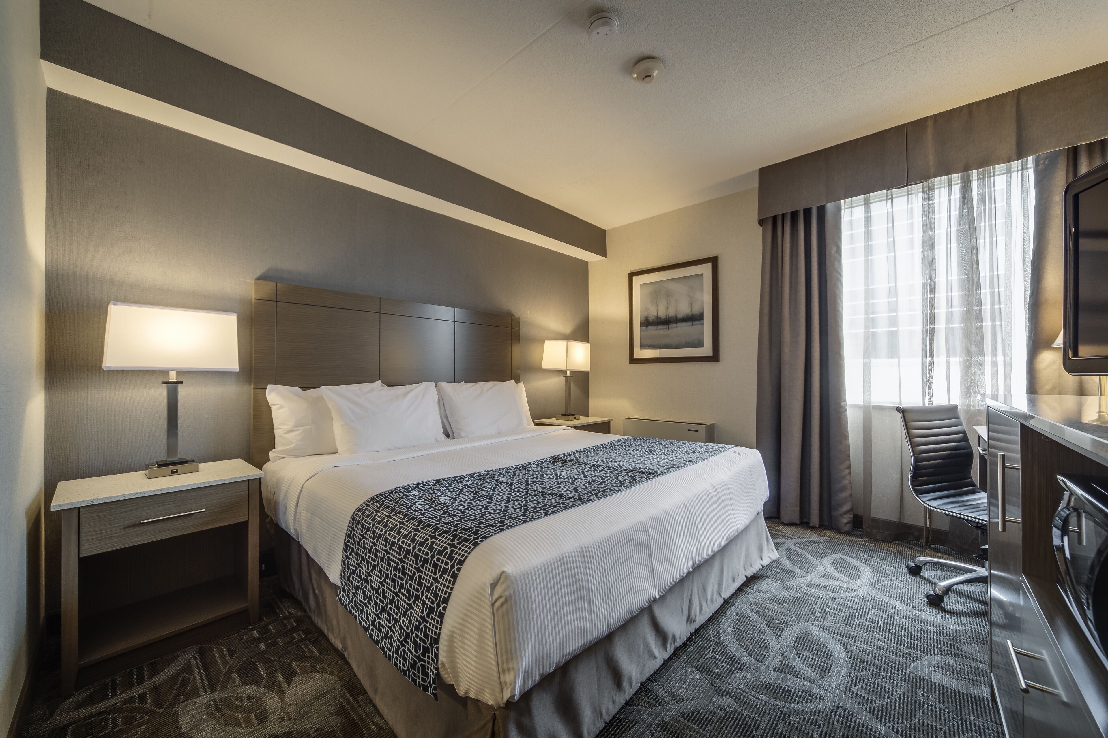 In-room safe, desk, blackout drapes, iron/ironing board