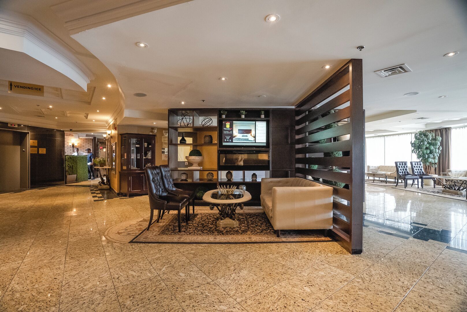 Sala de estar en el lobby