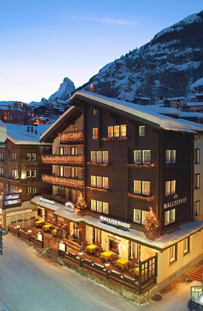 View from property. Walliserhof Zermatt 1896