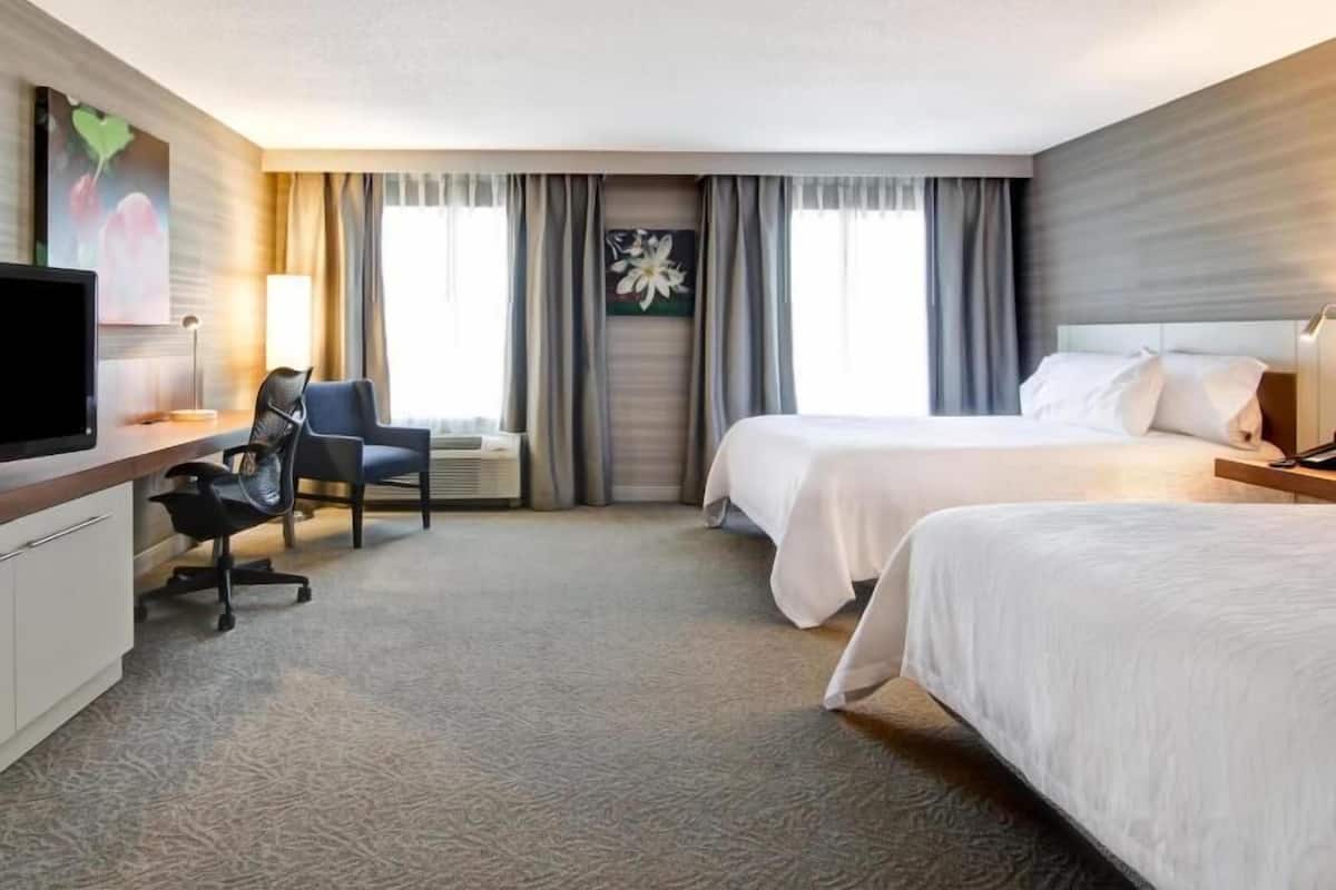 Hypo-allergenic bedding, down comforters, pillowtop beds, desk