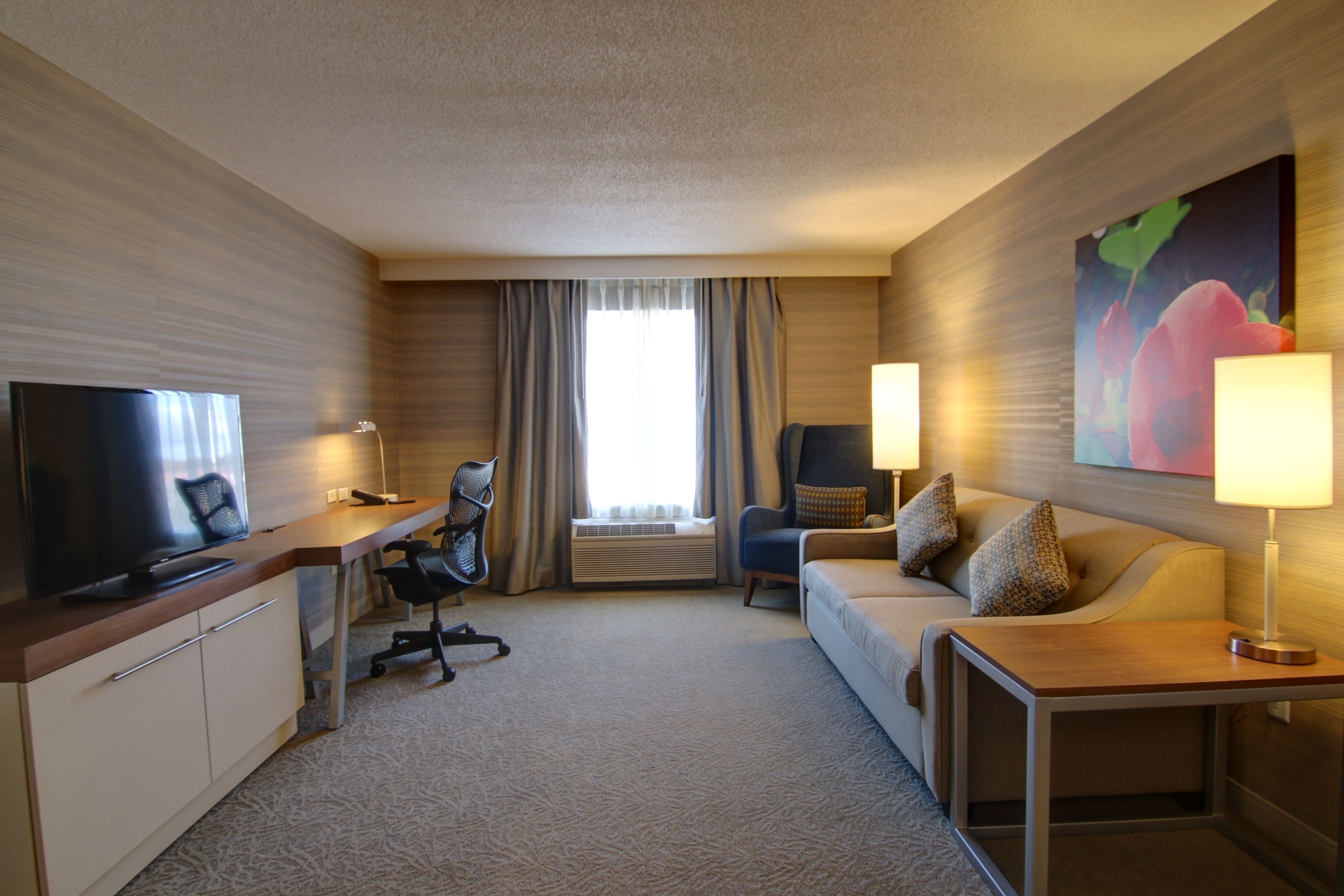 suite, 1 king bed | living room | 55-inch led tv with digital channels, netflix, streaming services
