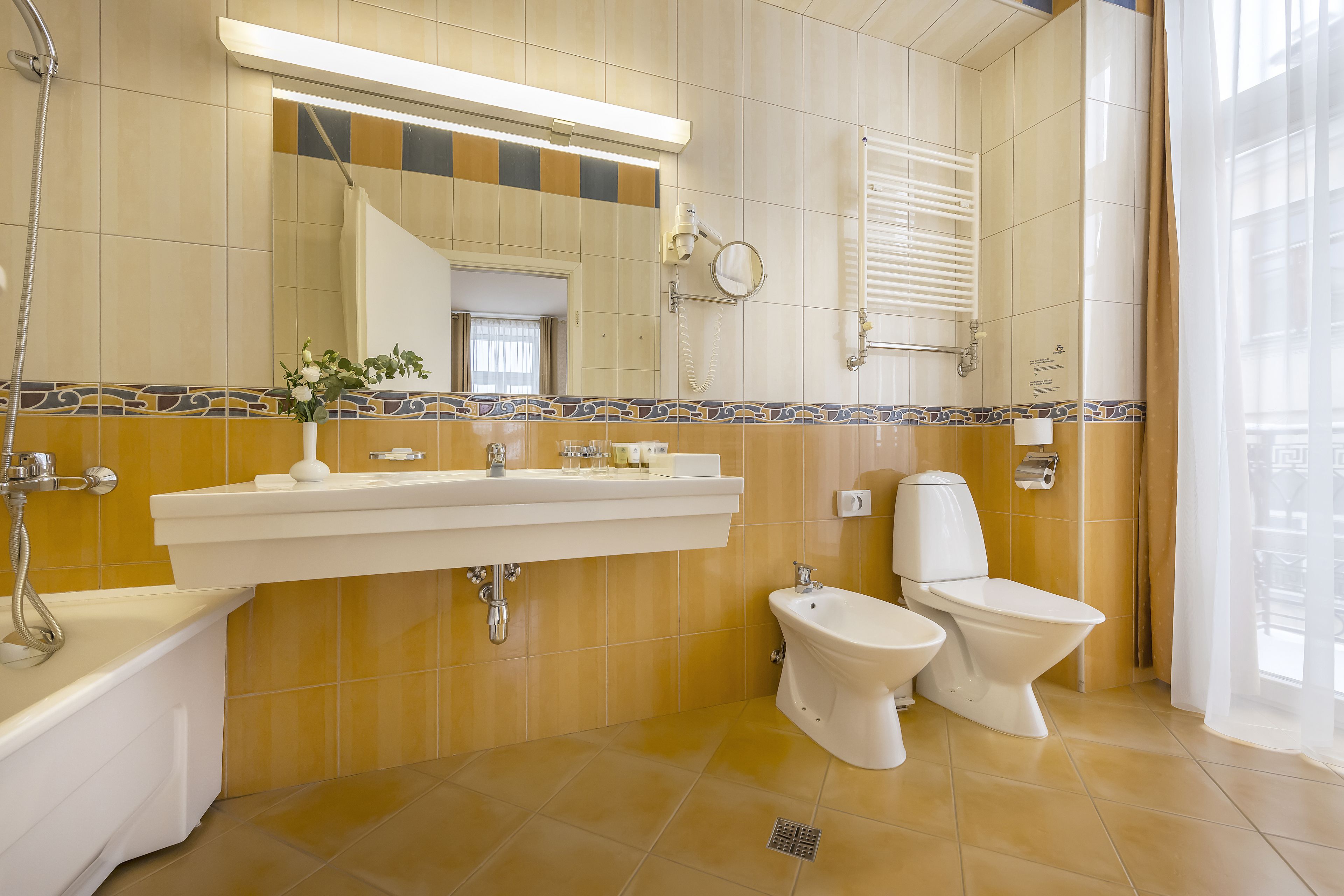 suite | bathroom | free toiletries, hair dryer, slippers, towels